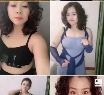 快手：小男人的女主人。风骚的大波浪，巨乳，两根手指抠，8V