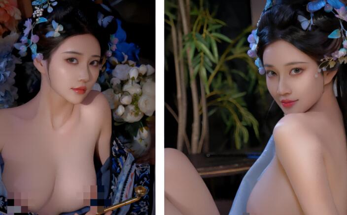 【网红 年年】极品巨乳女神大尺度 露奶写真合集 极品美乳