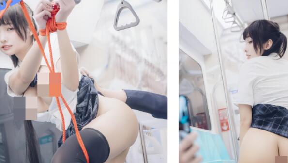 【慕慕Momo】电车通学少女 露三点写真 拍摄花絮 剧情演绎