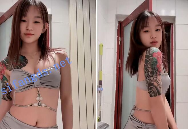 【快手福利】花臂苗条精神小妹【蒙佳怡】一字马裸舞骚舞