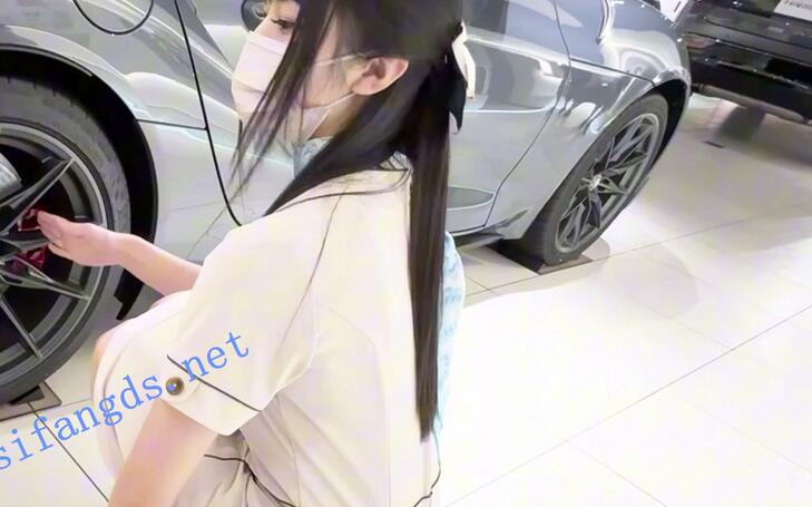 【日産精選】041組團忽悠抄底4S店前台。蕾絲丁字褲+拍胸